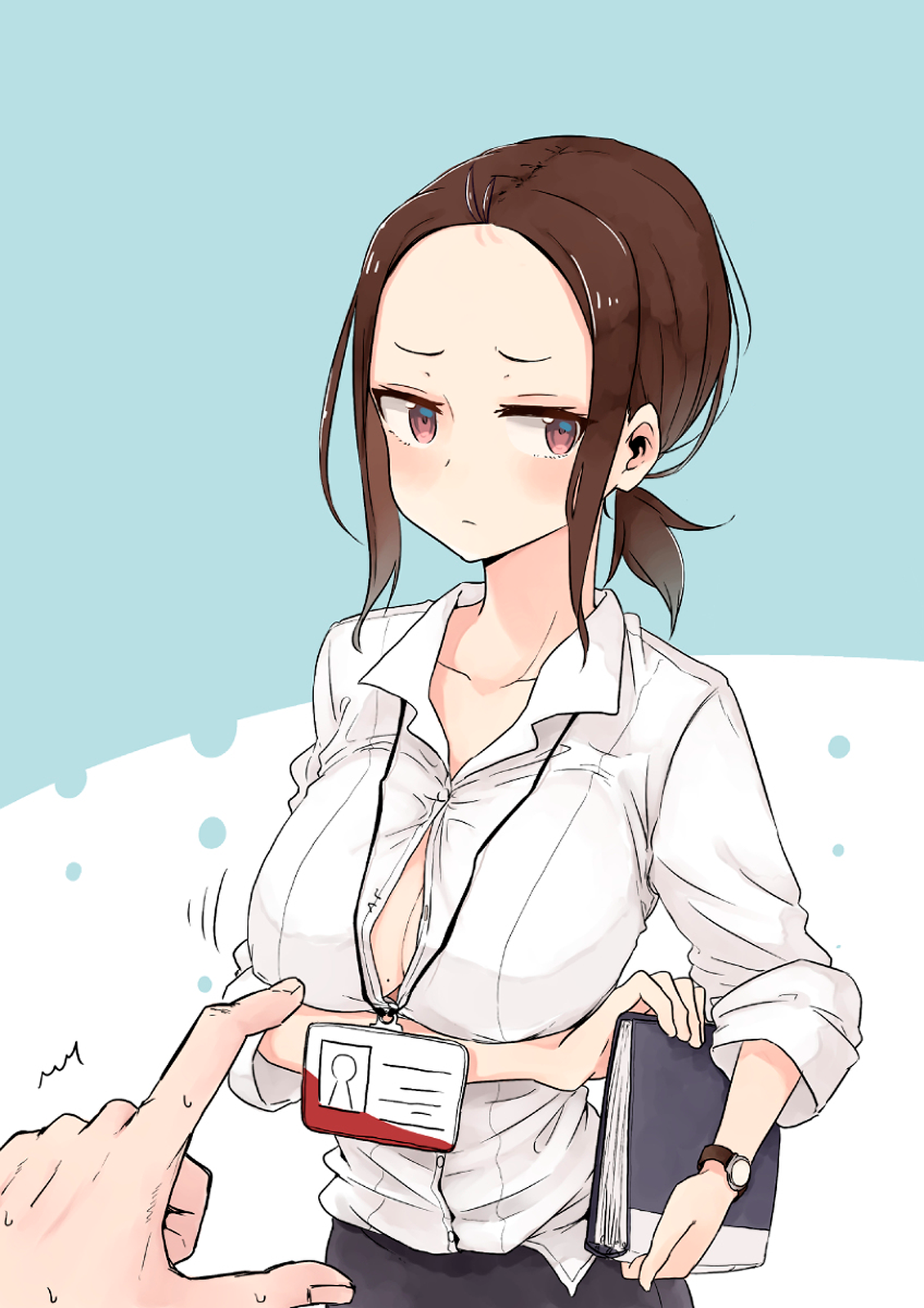 Baca Komik Senpai Kara Me ga Hanasenai To Aru Kaishain no Nichijou